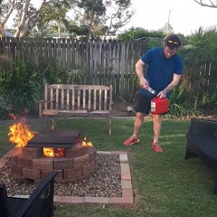 never a dull moment when my fire bug comes home...🙄😱