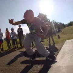 Backflip on skateboard complete Egill Gunnar