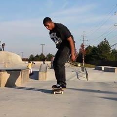 720 double kickflip 1000 fps slow motion