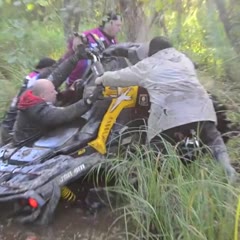 Woman helps rescue quad bike
