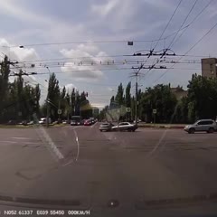 ДТП с участием патруля ДПС Липецк, присутствует ненормативная лексика.
