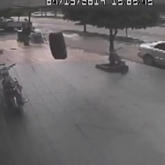Loose tire in Adana, Turkey