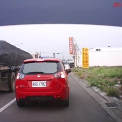 Interesting way to get passed a parked car