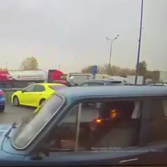 Smoking harms your health, especially if you drive a gas car