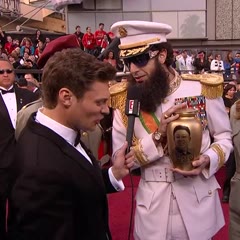 2012 Oscars Sacha Baron Cohen vs Ryan Seacrest