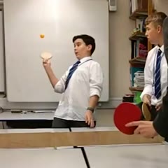 Table tennis with your buddies