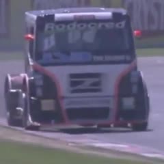 Driver Survives 100mph Truck Race Smash