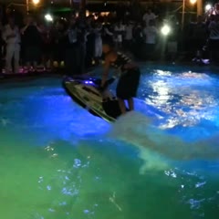 Jet Ski Back 2 Back Flips in Pool at Kokomos