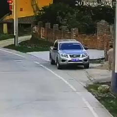 Two Tyres Fall Off A Moving Truck and DESTROY This Parked Car