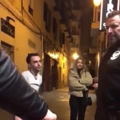 Huge bouncer slap