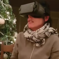 Mum grabs wrong end of dog