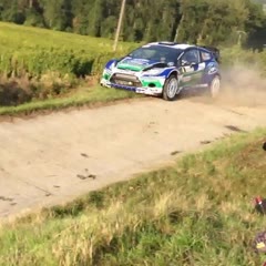 Crash de Solberg au WRC Rallye de France Alsace 2012 à Epfig