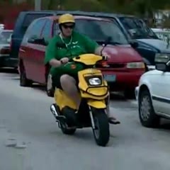 Fat Guy on a Scooter