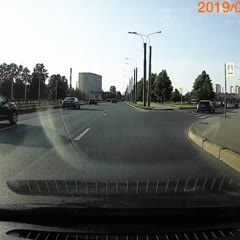 Scooter Rider's Tow Rope Tumble