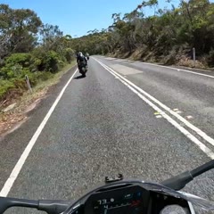 Motorcycle Bursts Into Flames After Hitting the Ground