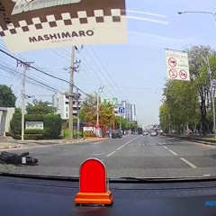 Rider Clotheslined By Power Cable