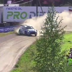 Wrc 2012 Neste Oil Rally Finland - Craig Breen Crash On Ouninpohja