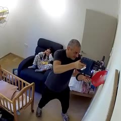 Drilling a hole in a wall goes wrong