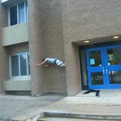 25-30 foot wall free climbing fail