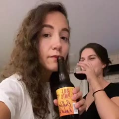 Spitting Mouthfuls of Drinks on Each Other