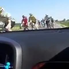 It's raining cyclists...