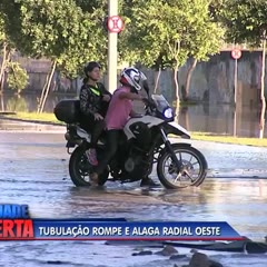 Fell in the Hole with the Motorcycle During News Broadcast