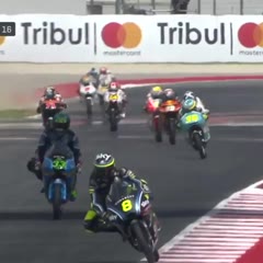 Drama at the end of #Moto3 qualifying as Livio Loi is launched skywards!