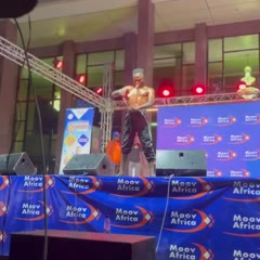 The moment a fire-dancer is consumed by his art