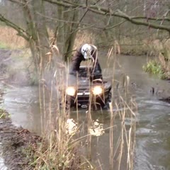 How to get a quad out of a river!