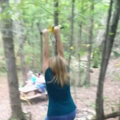 Woman Backflips Off Zipline