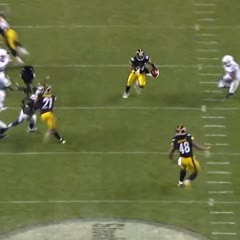 Antonio Brown's Amazing Punt Return TD, Hilariously Straddles Goal Post! | Colts vs. Steelers | NFL