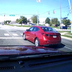 Red light runner pays the price