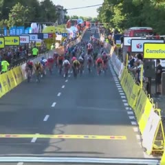 World Cycling Stats - Massive crash on the finish line in stage 1 of 🇵🇱@Tour_de_Pologne! #TDP20