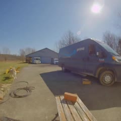 Delivery Driver Drops Packages Out Window Then Runs Them Over