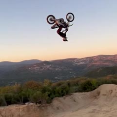 Back flip to a straight wheelie