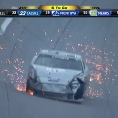 NASCAR Crash at Talladega - Kurt Busch Flips Car at Aaron's 499
