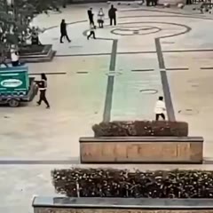 Toddler drops firecracker in the well