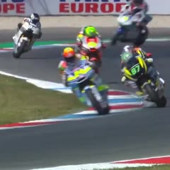 Crazy crash for Xavi Cardelus in #Moto2 qualifying 🔄 #DutchGP