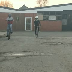 Wheelie on the bike