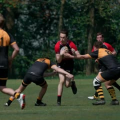 Rugby player headbutts own team mate in the dick