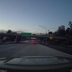 Car Flipped on the Highway After It Crashed Against a Frame Towed by a Truck