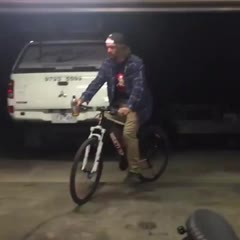 Wheelie in the garden