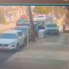 Purposely driving on the sidewalk trying to pass another vehicle