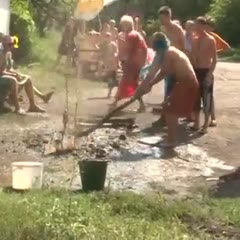 Дрыном по голове.