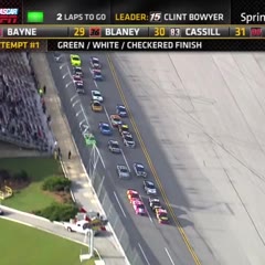 2012 Talladega Last 2 Laps of Race Stewart Flip Crash