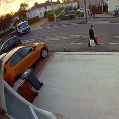 Close call for the pedestrian