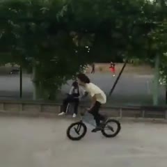 Trick on the BMX